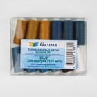 Нитки джинсовые 20S/2, 183 м, №2, 12 шт, цвет разноцветный - Фото 2