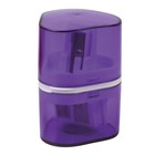 Точилка 3 отверстия с контейнером BRAUBERG "Case", треугольная, пластик, микс 226943 3857131 - фото 16135991