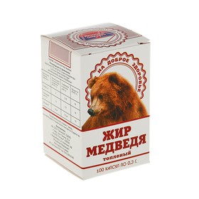 Медвежий жир 0,3 г, 100 капсул 3842107