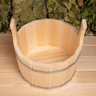 Шайка для бани и сауны 9 л, липа, нержавеющий обруч, «Добропаровъ» - Фото 4