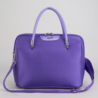 Бьюти-кейс, отдел на молнии, крепление для чемодана, ремень, цвет фиолетовый - Фото 2