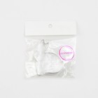 Форма для печенья Доляна «Зайка», металл, 7×5.5×2 см, серебристая - Фото 4