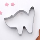 Форма для вырезания печенья «Мяу», 7×5,5×2 см, цвет хромированный - Фото 1