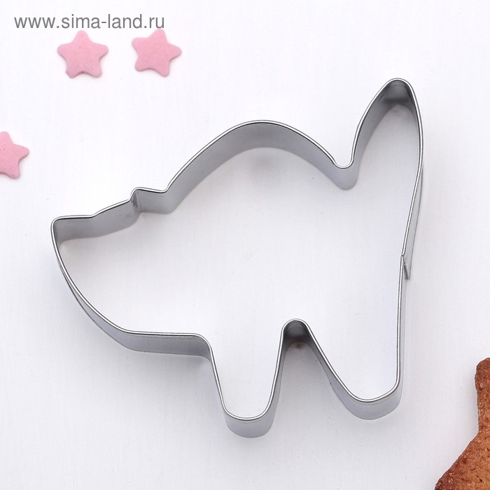 Форма для вырезания печенья «Мяу», 7×5,5×2 см, цвет хромированный - Фото 1