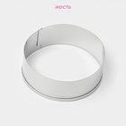 Форма для печенья «Круг», металл, 6×2 см, серебристая - Фото 2