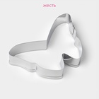 Форма для печенья «Бабочка», металл 7×5.5×2 см, серебристая - Фото 2