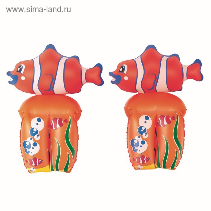 Нарукавники для плавания "Рыбки", 23 х 15 см, 3-6 лет - Фото 1
