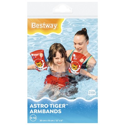 Нарукавники для плавания Bestway «Тигрёнок», 30×15 см, от 5-12 лет, 32102