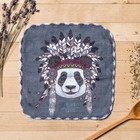 Полотенце микрофибра "Панда" 20х20 см - Фото 1