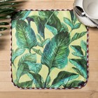 Полотенце микрофибра "Доляна" Драцена 30х30 см, п/э 200 гр/м2 - Фото 1