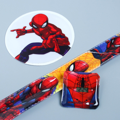 Браслет и светоотражающие наклейки "Супер герой", Человек-паук