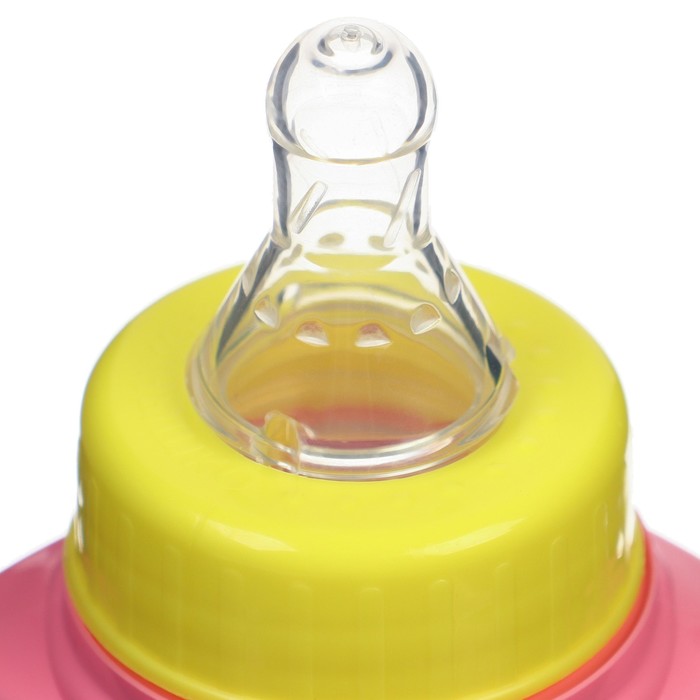 Бутылочка для кормления «Маленькая леди», классическое горло, приталенная, с ручками, 150 мл., от 0 мес., цвет розовый - фото 1899621795