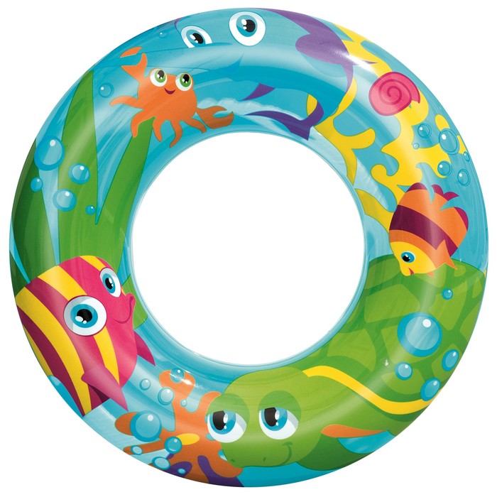 Круг надувной для плавания «Морской мир», d=56 см, цвет МИКС, 36013 Bestway - фото 1911974751