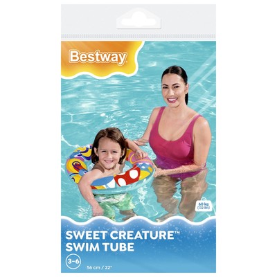 Круг для плавания Bestway «Морской мир», надувной, d=56 см, МИКС, 36013