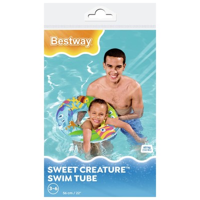 Круг для плавания Bestway «Морской мир», надувной, d=56 см, МИКС, 36013