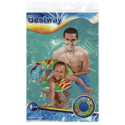 Круг для плавания «Морской мир», надувной, d=56 см, МИКС, 36013 Bestway