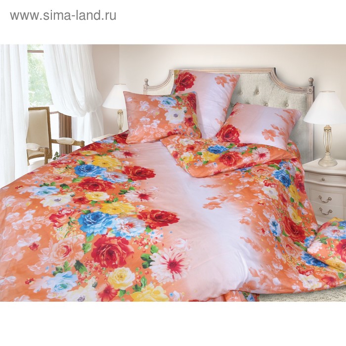 КПБ Евро арт.2757 , 200х215 см, 200х217 см, 70х70 см 2шт, пэ 60 г/м, пэ100% - Фото 1