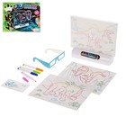 Доска для рисования "3D Magic", световые эффекты, аксессуары и очки 3D в комплекте - Фото 1