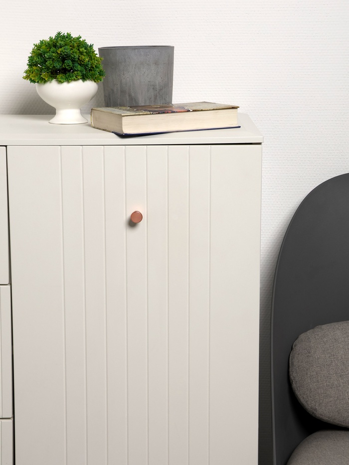 Ручка-кнопка РК019GP, цвет розовое золото - Фото 1