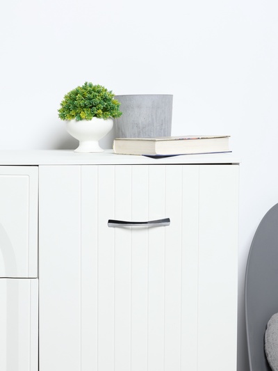 Ручка-скоба мебельная ТУНДРА РС136CP, м/о 96 мм, цвет хром