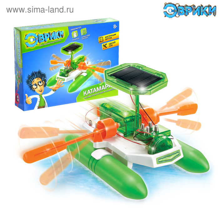 Электронный конструктор «Катамаран», 2 источника энергии - Фото 1