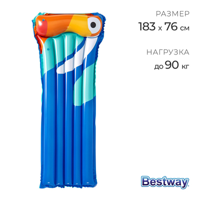 Матрас для плавания, 183 х 76 см, цвет МИКС, 44021 Bestway