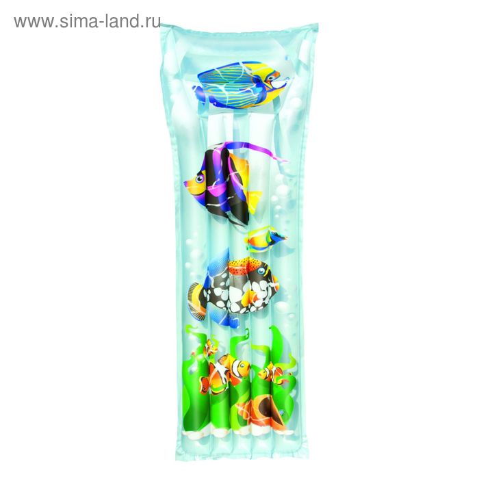 Матрас для плавания "Тропические рыбки", 183 х 69 см, МИКС - Фото 1