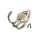 Крючок мебельный ТУНДРА TKd=025, двухрожковый, бронза - Фото 6