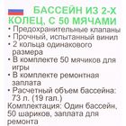 Бассейн надувной "Колечки", 50 шариков, 91 х 20 см, от 2 лет, цвет МИКС - Фото 5