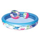 Набор пляжный "Акулы", 3 предмета: бассейн, мяч, круг, 147 х 25 см, от 2 лет - Фото 1