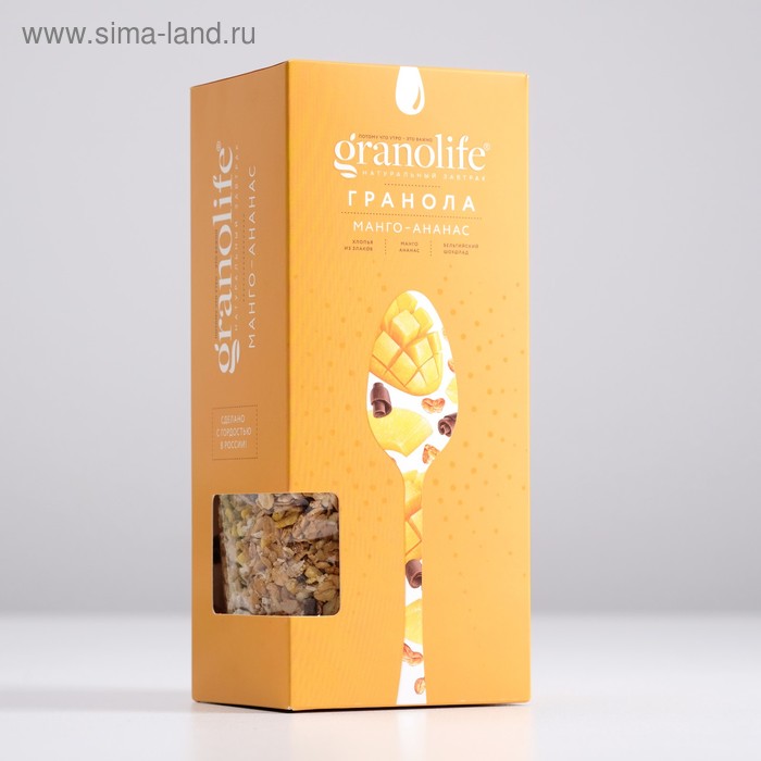 Гранола granolife Манго-ананас, 400г - Фото 1