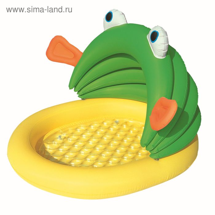 Бассейн надувной "Лягушонок", с навесом, 107 х 104 х 71 см, от 2 лет - Фото 1