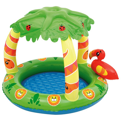 Бассейн надувной «Джунгли», с навесом, 99 х 91 х 71 см, от 2 лет, 52179 Bestway
