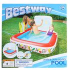 Игровой бассейн "Школа", с распылителем, 132 х 132 х 81 см, 5 маркеров для рисования, от 2 лет - Фото 3