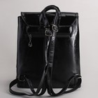 Рюкзак молодёжный, отдел с перегородкой на молнии, наружный карман, цвет чёрный - Фото 3