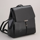 Рюкзак молодёжный, отдел с перегородкой на молнии, 2 наружных кармана, цвет чёрный - Фото 1