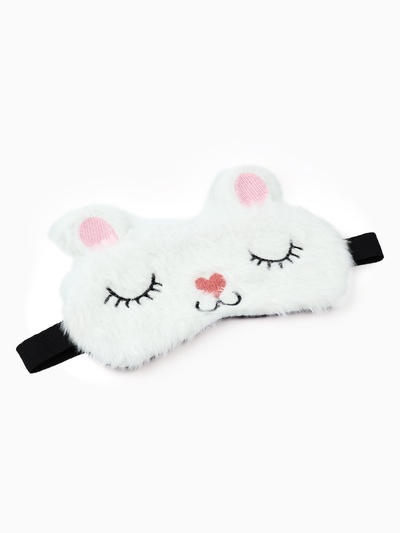 Маска для сна «Заяц», белая