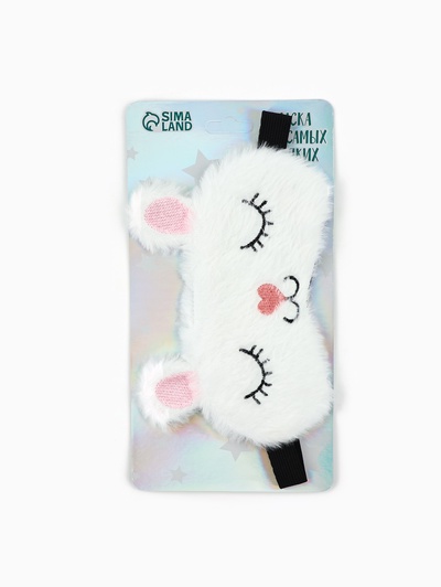 Маска для сна «Заяц», белая