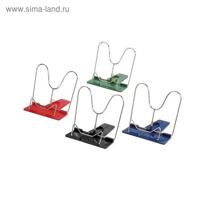 Подставка для книг Herlitz, микс х 4 вида (краный, синий, зеленый, черный), в блистере - Фото 1