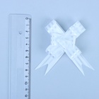 Подарочный Бант - бабочка №1.8, белый, для упаковки подарков - Фото 4