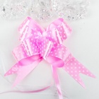 Подарочный бант - бабочка №1.8, розовый, для упаковки подарков - Фото 2
