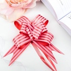 Подарочный Бант - бабочка №3, красный, для упаковки подарков - Фото 2