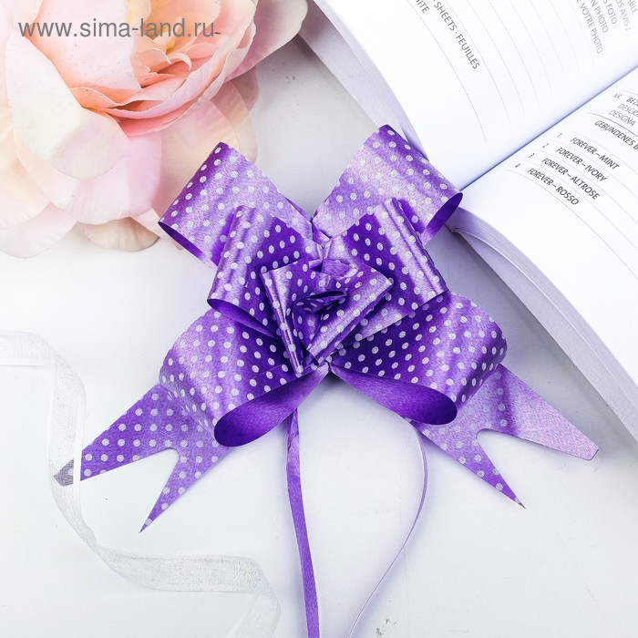 Бант - бабочка №3, фиолетовый - Фото 1