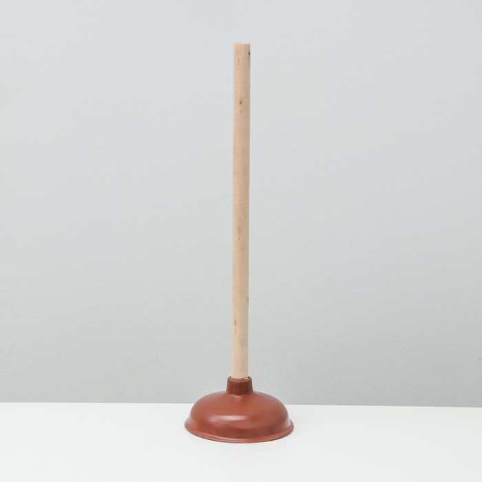 Вантуз с длинной ручкой, d=13,5 см, h=41 см, цвет МИКС - Фото 1
