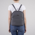 Рюкзак молодёжный, отдел на молнии, 4 наружных кармана, цвет серый - Фото 2