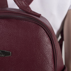 Рюкзак молодёжный, отдел на молнии, 4 наружных кармана, цвет бордовый - Фото 3