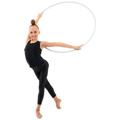 Обруч для художественной гимнастики Grace Dance, профессиональный, d=90 см, белый
