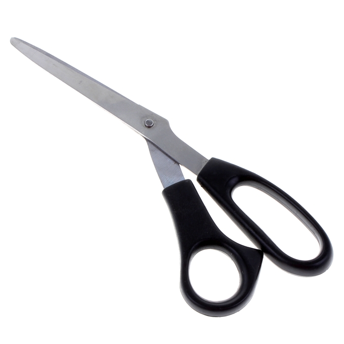 Ножницы Dolce, 22 см, пластиковые ручки, чёрные - фото 8357929