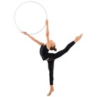 Обруч для художественной гимнастики Grace Dance, профессиональный, d=60 см, цвет белый - Фото 7