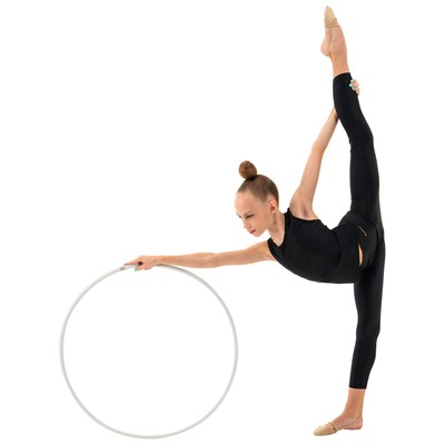Обруч для художественной гимнастики Grace Dance, профессиональный, d=70 см, белый